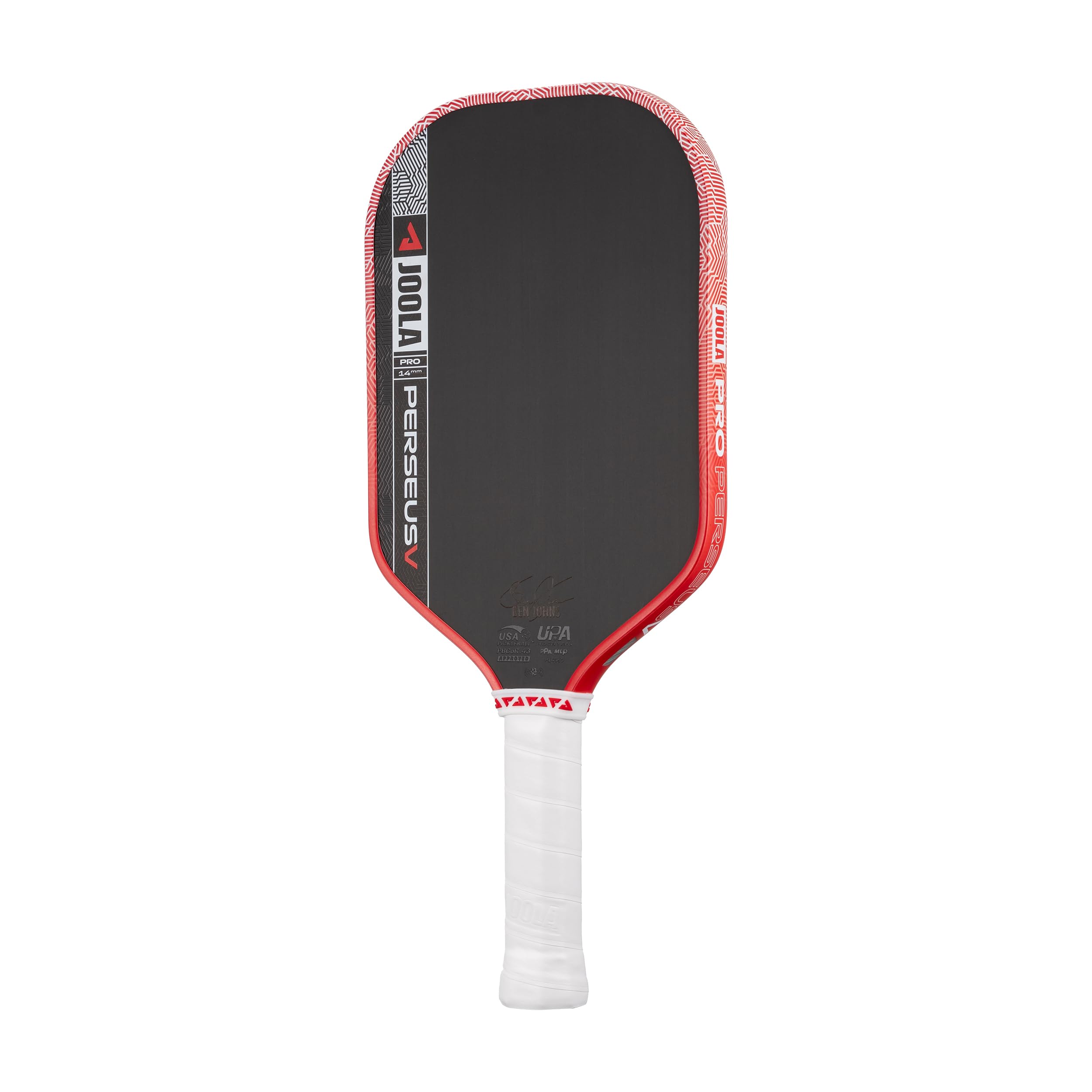 JOOLA Pro V Pickleball Paddle - 14mm/16mm - Raw Carbon Fiber Textured Surface - Enhanced Frame & Propulsion Core, USAPA & UPA-A Certified, NFC Chip Enabled, Premium Control & Lightweight Performance - 2