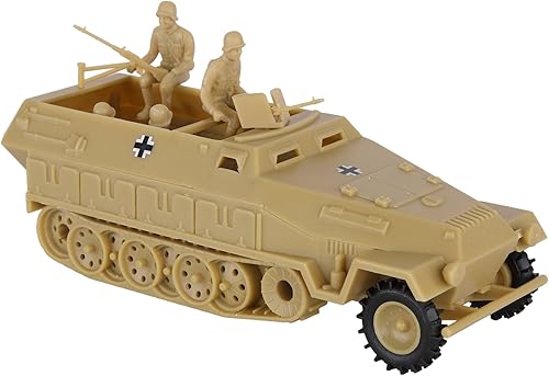 Miniatura 7 de BMC CTS WW2 German Hanomag Halftrack - 5 piezas de plástico gris ejército hombres vehículo blindado Gris carbón,Verde bosque,Bronceado