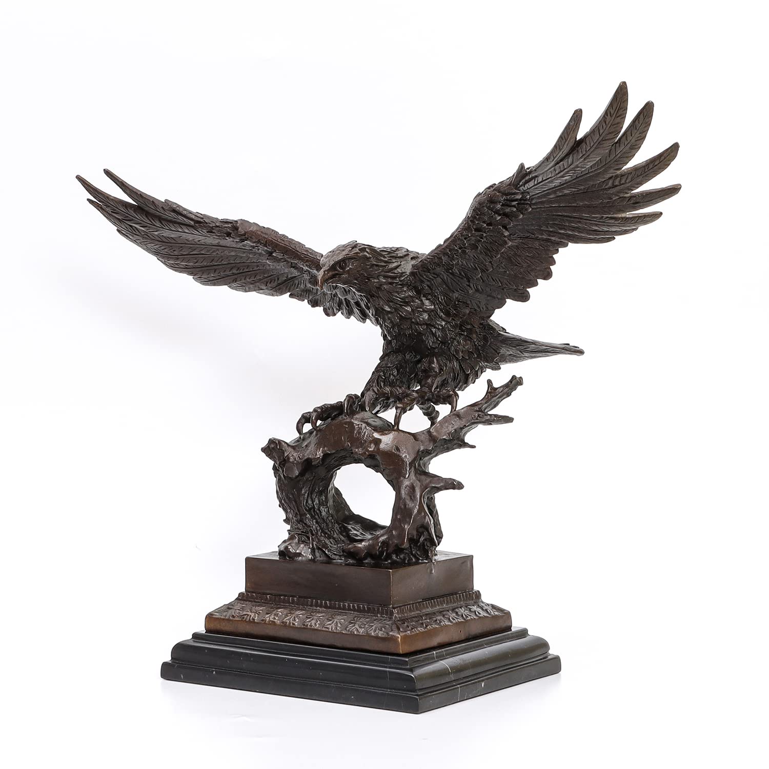 鷲 彫刻 高さ78.5cm 大型 アンティーク 美術品 アート イーグル 精巧