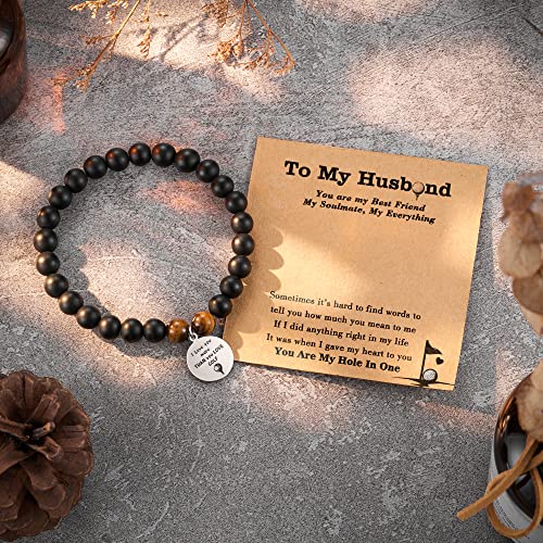 Tarsus Golf Gifts For Men Husband, Fathers' Day Gifts For Men Husband From Wife, Husband Golf Birthday Bracelet Gifts Christmas Valentines Day Anniversary For Husband Him #TOP2