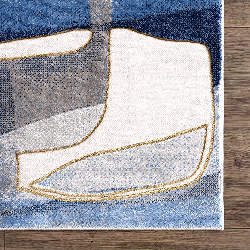 Abani Rugs Regal REG130A Alfombra Azul Gris 2x3 pies miniatura 6