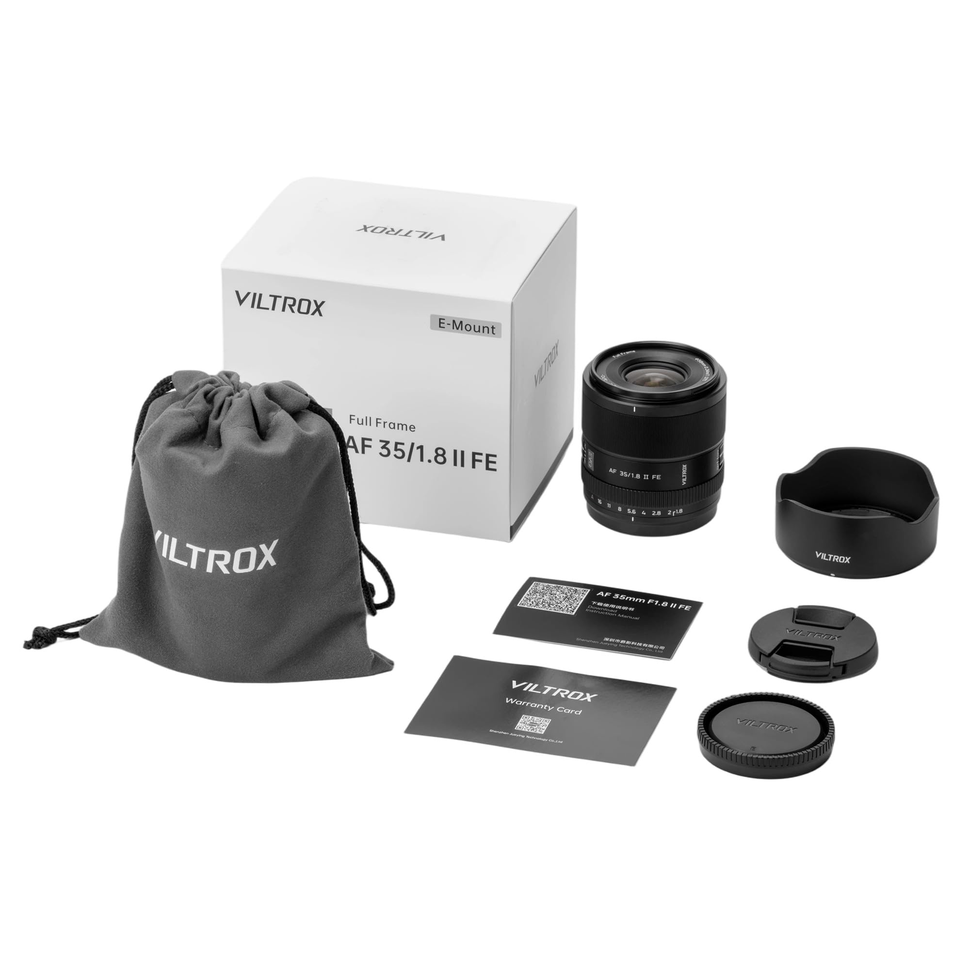 VILTROX 35mm F1.8 f/1.8 II FE Objectif Plein Cadre Grande Ouverture Grand Angle Autofocus Compatible avec les Appareils Photo sans miroir Sony E-Mount Alpha a7 a7II a7III a7R a7RII a7RIII a7RIV a7S