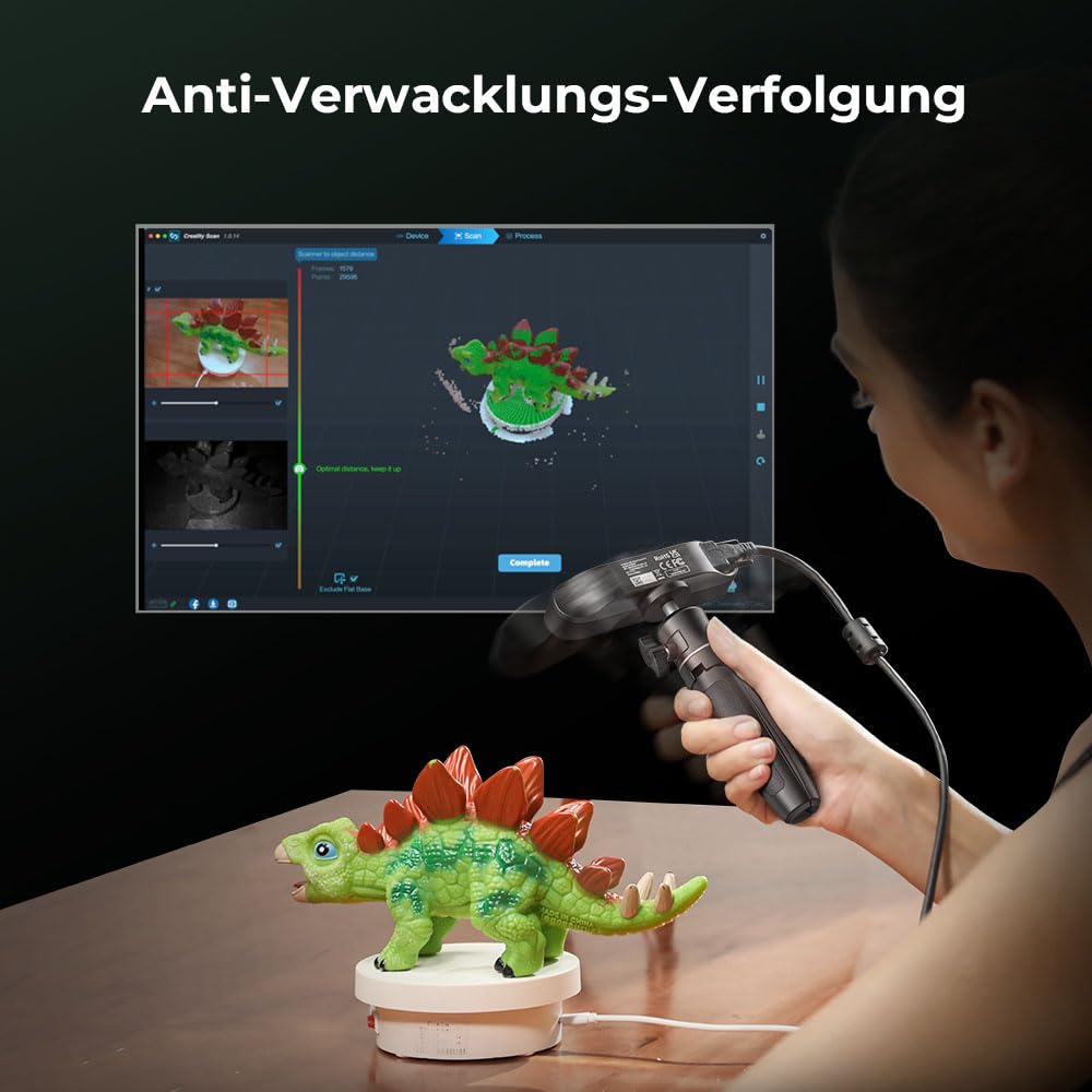 3D Scanner CR-Scan Ferret SE für 3D Druck Upgrade Handscanner 30 FPS Scangeschwindigkeit 0.1mm Genauigkeit ASIC Chipsatz Dual Mode Vollfarbe für PC Win 10/11