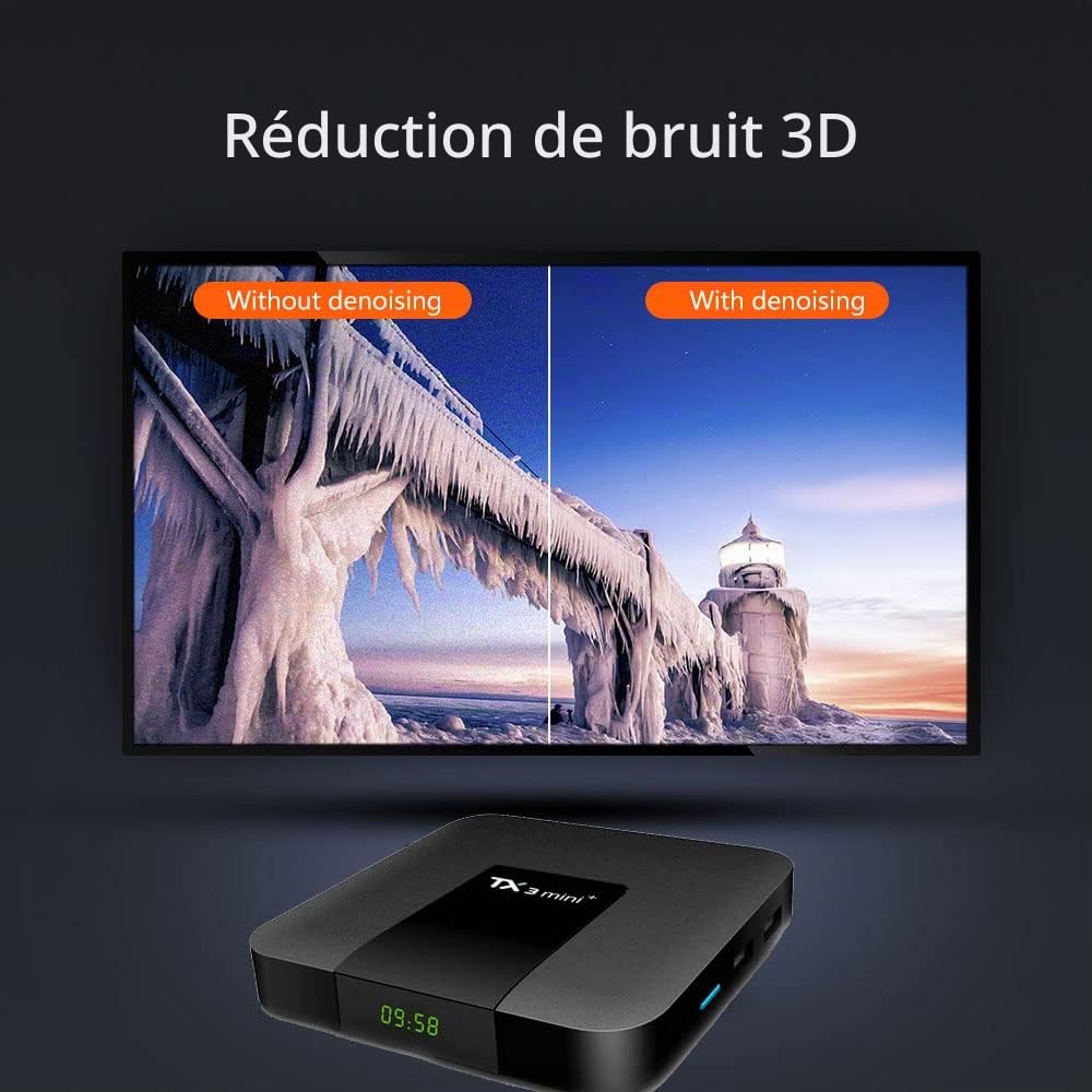 Boîtier TV Android 10.0, TX3 Mini RAM 2 Go ROM 16 Go Quad Core Allwinner H313 Certifié Google Ultra 4K HDR AV1 Dual Band WiFi 2.4G/5.8G BT 4.2 Home Smart Streaming Media Player
