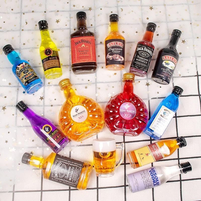 Image of YOURKARTS.COM Mini Showpiece for Car Dashboard, Office Desk, Home Decor, Unique Decoration for Car Interiors (Tiny Bottle), 10 cm