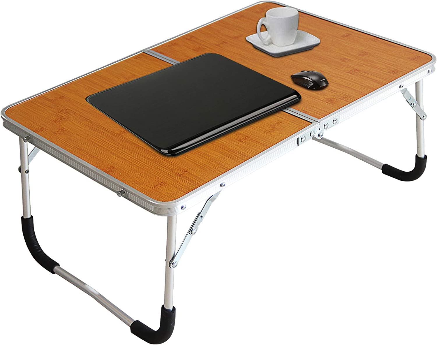 OANGO Half Foldable Laptop Table, Bed Desk, Breakfast Serving Bed Tray, Portable Mini Picnic Table Folds in Half with Inner Storage Space (Multi Colour) (B0BRV83NT1) Amazon Price History, Amazon Price Tracker