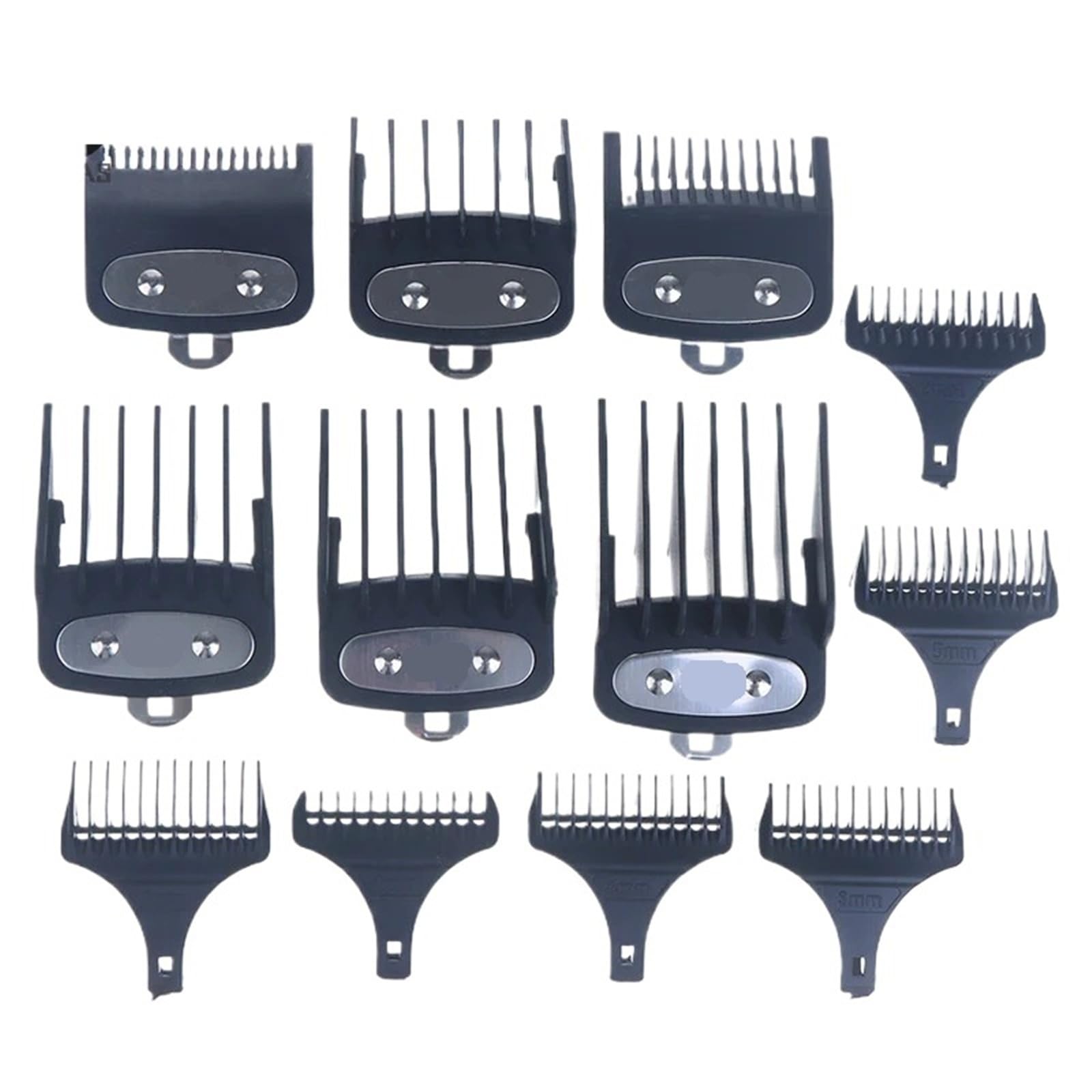 6/8 piezas para recortadora de pelo de 1/2/3/6/9 mm, peine de límite universal, accesorios de peluquería (6 unidades, enchufe B)