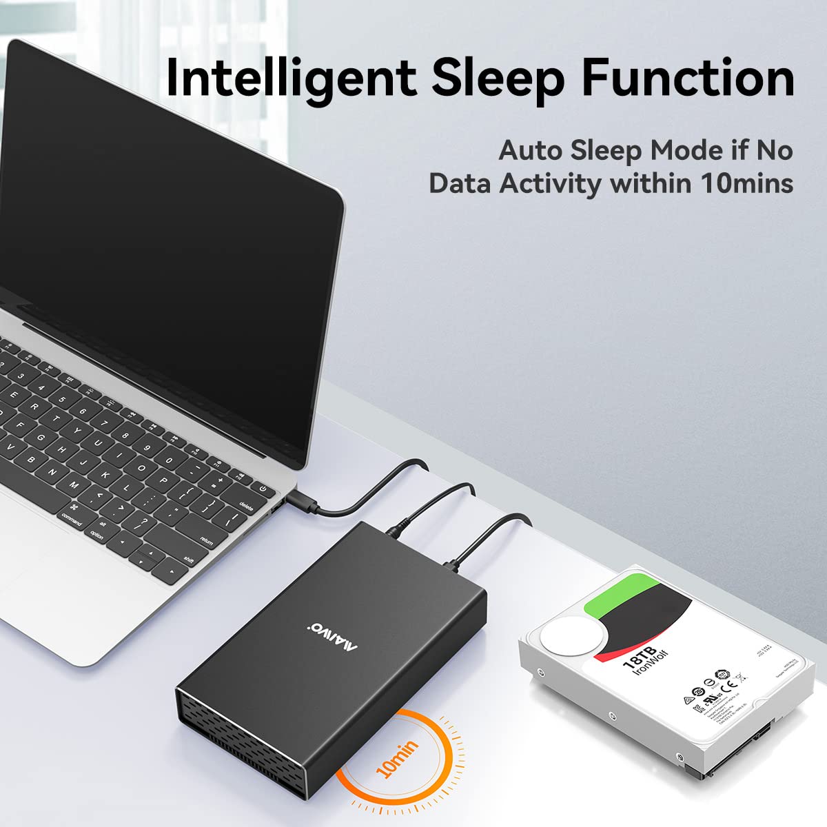 Amazon.co.jp: MAIWO SAS ハードドライブ - USB Cエンクロージャ