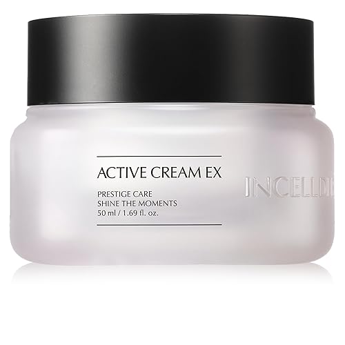Incellderm Crema activa 1.7 fl oz - Fortalece la barrera cutánea, células madre vegetales, hidratación intensa, todo tipo de piel, K-Beauty,