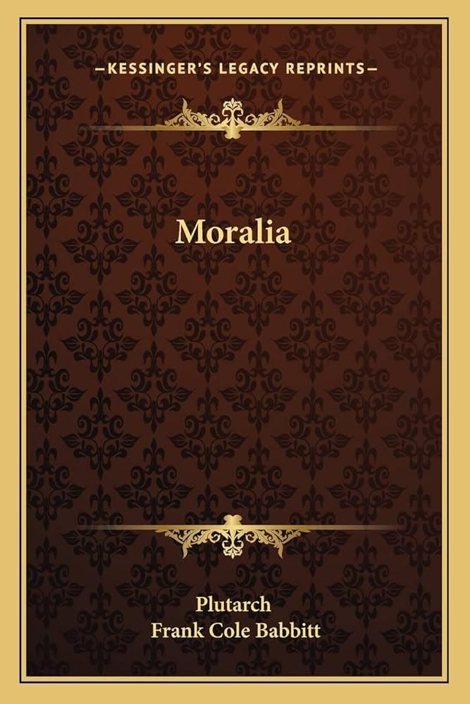 Moralia: Plutarch, Babbitt, Frank Cole: 9781162779492: Amazon.com