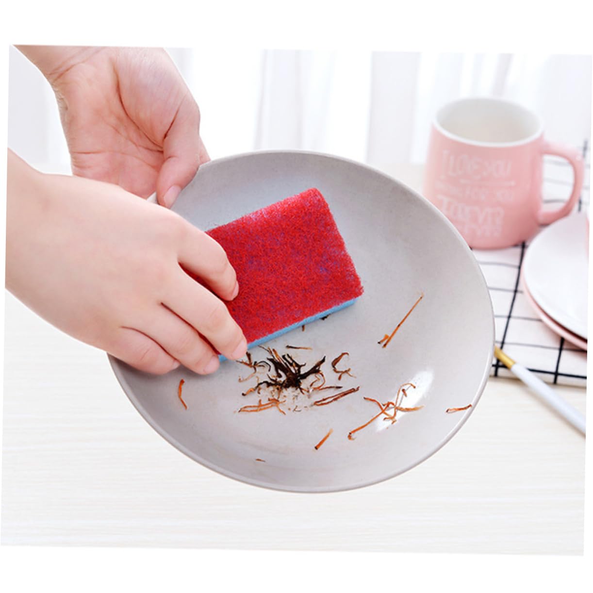 5Pcs Anti-Microbiële Cleaning Melamine Sponzen Keu 5Pcs Anti-Microbiële Cleaning Melamine Sponzen Keu