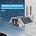 Wireless Outdoor Security Camera Solar Battery,FUVISION 1080P Home Security Camera,IP66 Waterproof,Night Vision,10400mAh Battery,2-Way Audio,Motion Detect and SD Card Slot Cameras for Home Security