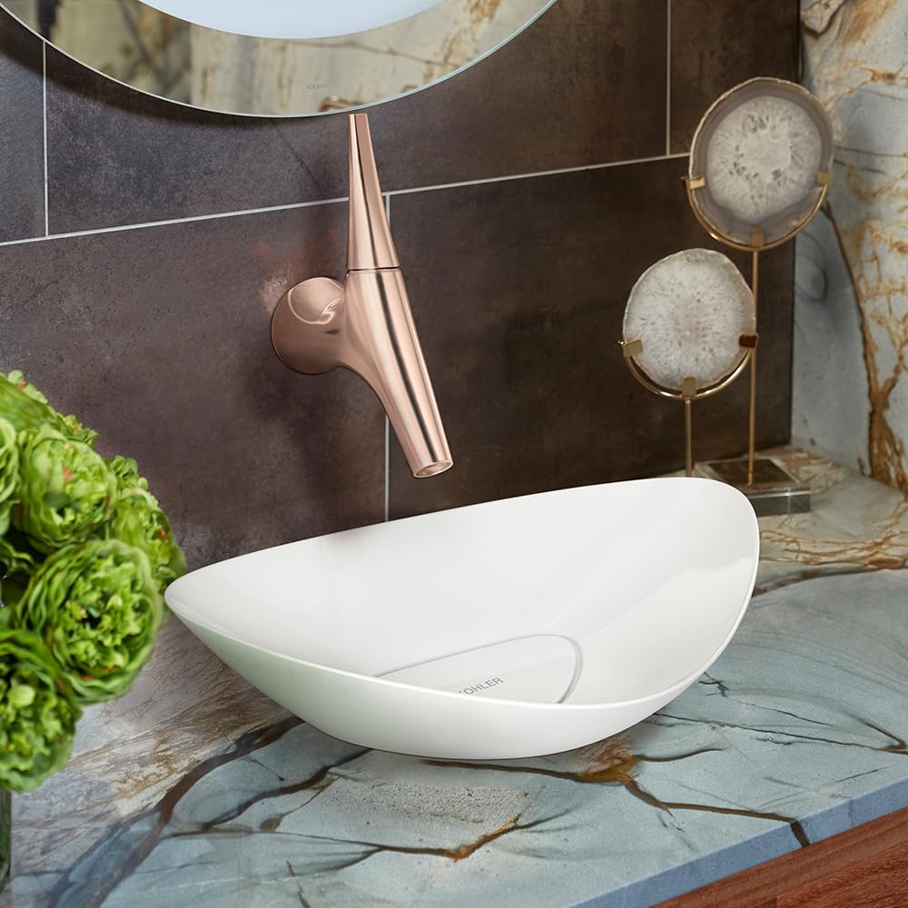 Kohler Nysa Thin Ceramic Wash Basin, Drain Cut Only Expressive Premium Vessel, Requires Wall- Or Counter-Mount Faucet (63x 42x 14cm, White, Glossy Finish) (B0BDKJ55MG) Amazon Price History, Amazon Price Tracker