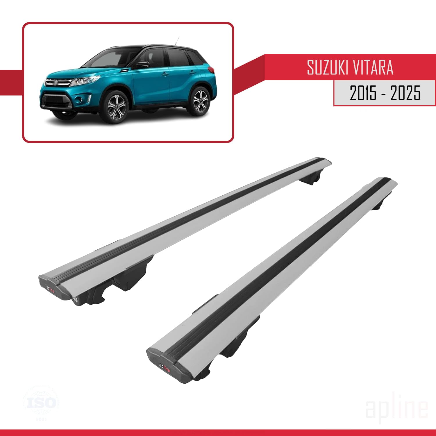 Barre Portatutto Per Suzuki Vitara Dal 2015 - Portata 90kg In Alluminio Antifurto