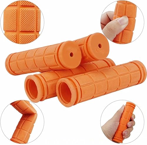Vista 12 de 4 empuñaduras de mango de bicicleta, empuñaduras de goma antideslizantes para manillar de bicicleta, empuñaduras de repuesto especializadas para Rojo