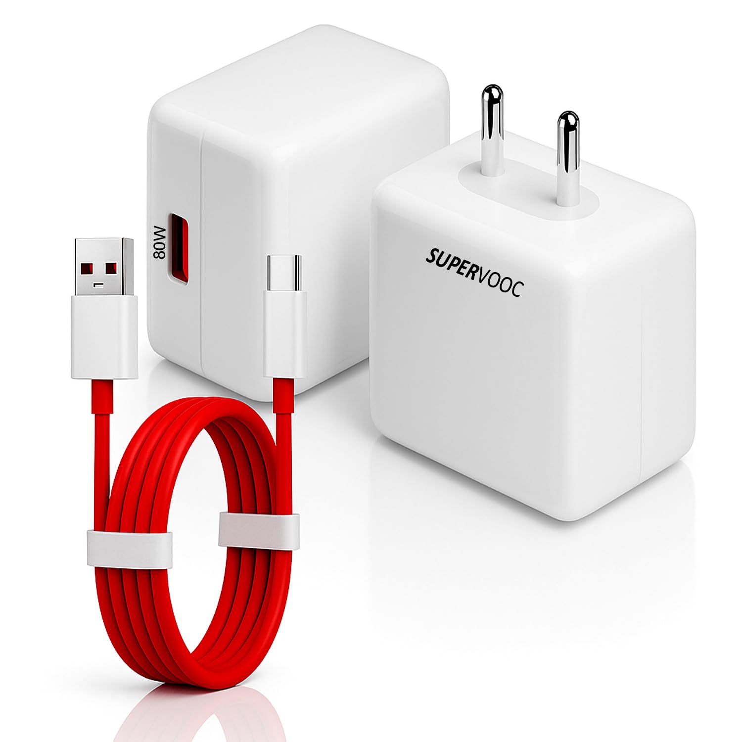 80W Supervooc Universal Travel Adapter with USB-C Cable compatible with oneplus, realme, oppo, redmi, xiaomi, poco, iqoo, samsung,motorola,iqoo,infinix,lava,vivo |Supports 65w, Dart, Dash, Warp, Vooc.-image-40