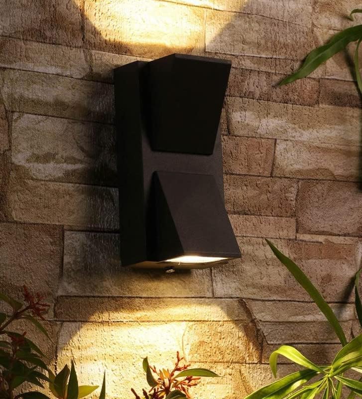 Image of blissbells 10W IP65 Waterproof Lamp K Shape Fancy Wall Light for Wall Up & Down Wall Lamps - Outdoor Wall Lights for Elevation,Garden & Patio Lights (2 Way Angular)