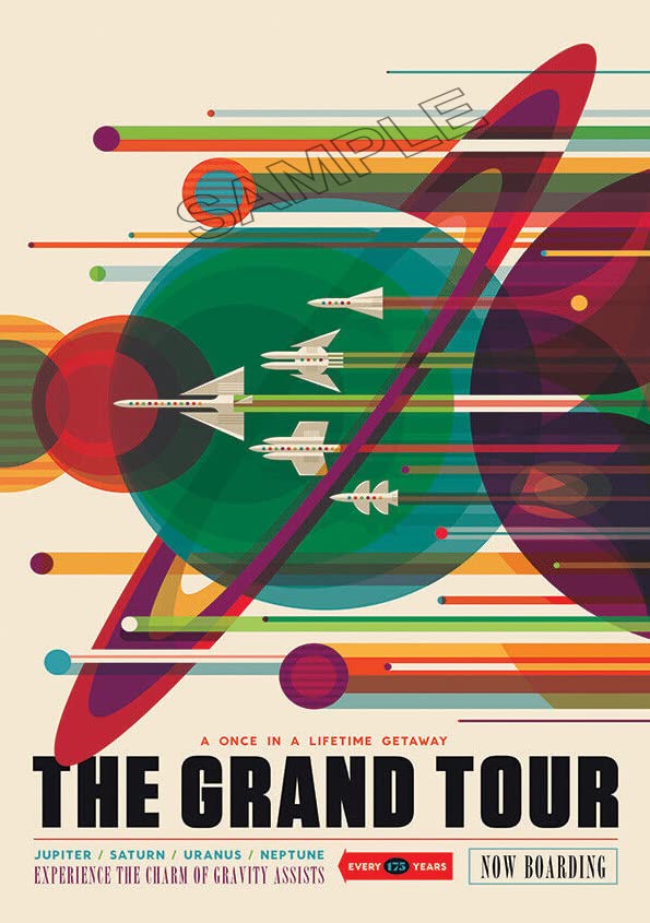 Poster de la NASA Space The Grand Tour Photo murale A4