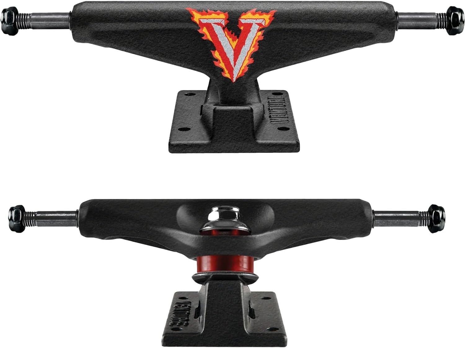 Team Edition FVRY High Black Skateboard Trucks - 5.2" Hanger 8.0" Axle (Set of 2)