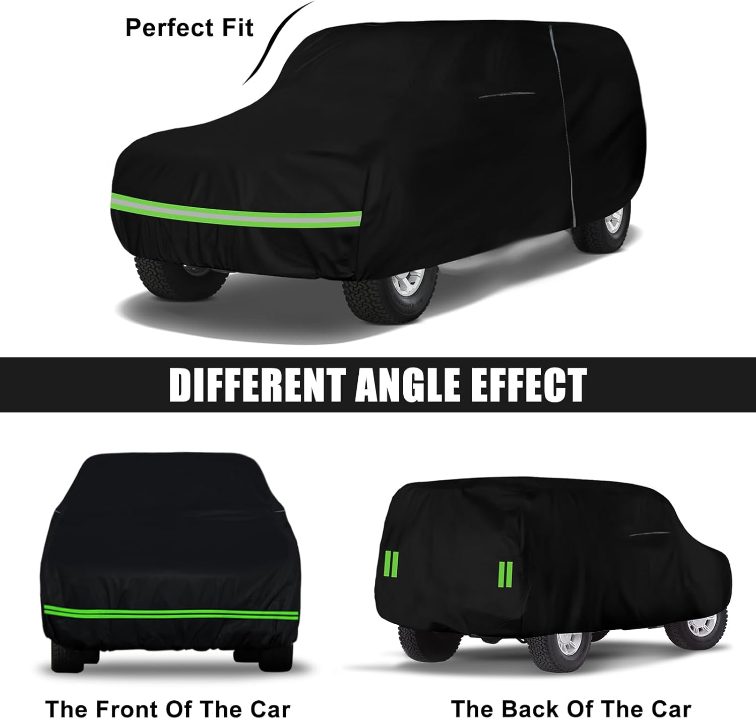 Waterproof Car Cover Compatible with Chverolet K5 Blazer/GMC Jimmy 1969-1991 210T All Weather Classic Car Covers with Zipper Door for Snow Rain Dust Protection