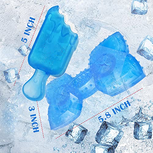 Image of Puppy Chew Toys for Teething, Pack of 2 Freezable Dog Toys, Puppy Teething, Interactive Treat Dispensing, Dog Toys for Small, Medium and Large Breeds, Durable and Safe