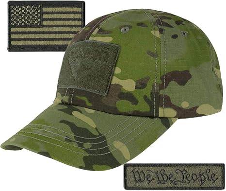 We The People & USA Tactical Patch with Condor Operator Cap Bundle
