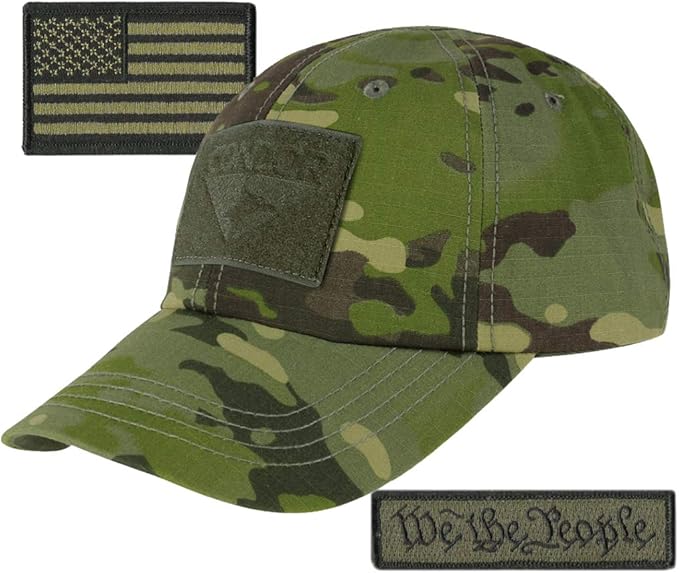 We The People & USA Tactical Patch with Condor Operator Cap Bundle