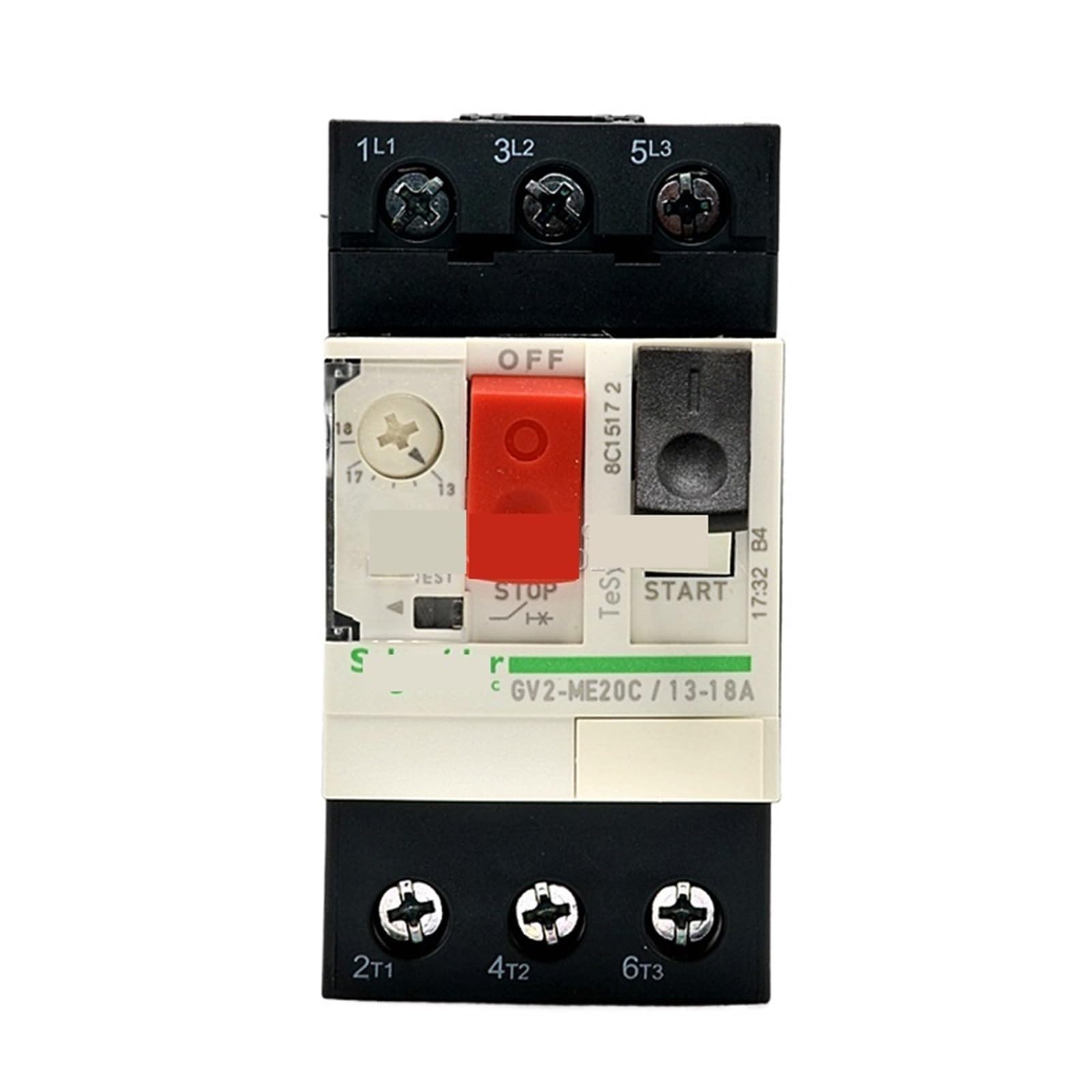 Disyuntor GV2-ME20C de 3 polos con protección térmica para motor de 13-18 A