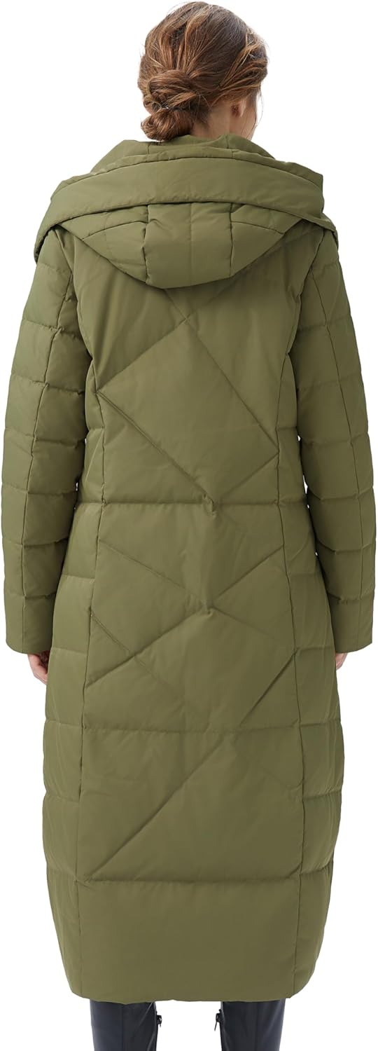 Orolay Women's Puffer Down Coat Winter Maxi Jacket with Hood - Image 2