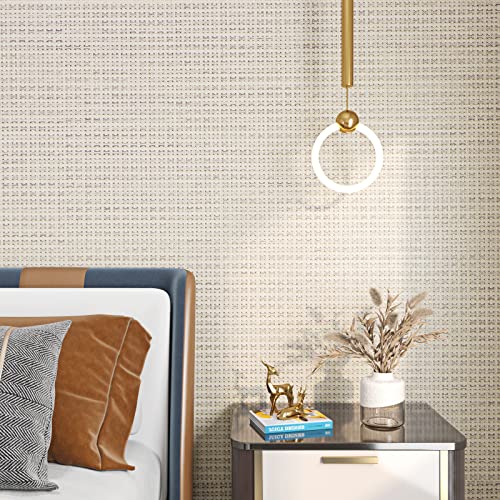 FunStick Papel Pintado Blanco Papel Adhesivo Para Muebles Blanco Cocina Lavable 30CM×5M Papel Pintado Pared Beige Dormitorio Salon Vinilo Adhesivo Muebles Blanco Beige Cocina Armario Mesa Efecto Lino