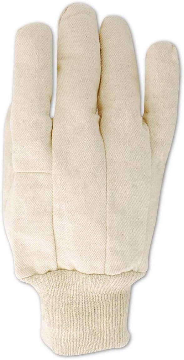 MAGID MultiMaster 8 oz. Clute Pattern Cotton Canvas Chore Gloves, 12 Pairs, Size Men's (Fits 9/Large) (T83) - Image 2