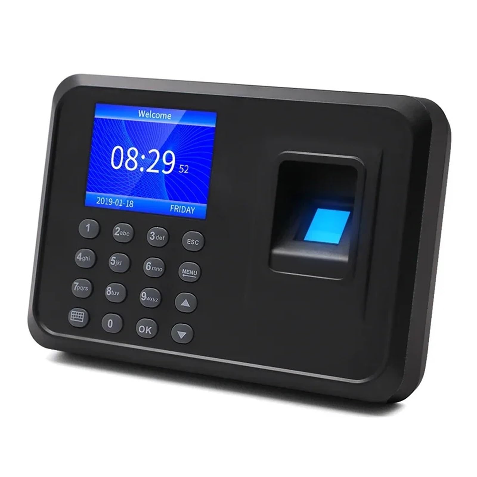 Control Horario Empleados Reloj de control de asistencia biométrico con huella dactilar, USB, de oficina, grabadora, lector, dispositivo de cronometraje, máquina de asistencia de empleados