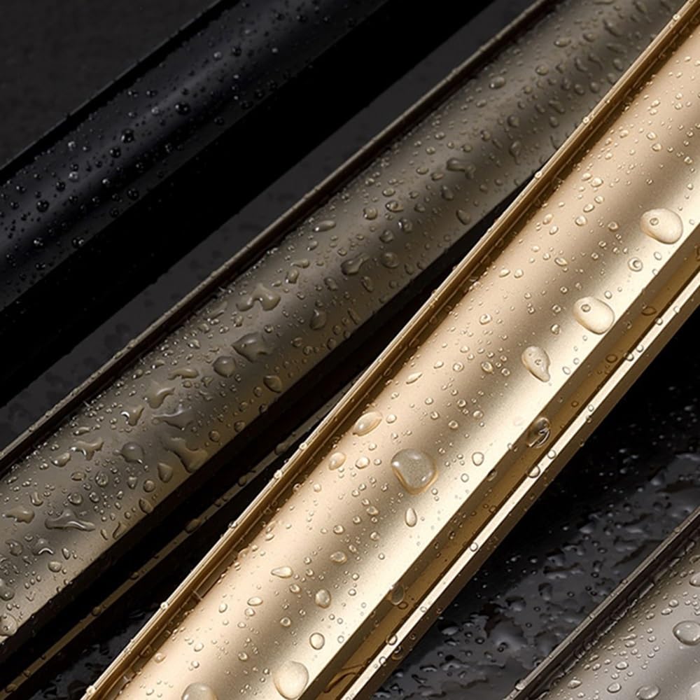 Aluminiowy system szyn do zasłon z akcesoriami do altany prysznicowej sypialni - regulowana długość od 1 m do 6 m (czarna 5,4 m) - idealny do wystroju domu i rozwiązań zapewniających prywatność