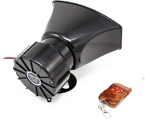 Miniatura 8 de Cuerno remoto para coche, cuerno de coche, sirena de 100 W, cuerno de aire, cuerno de sirena de coche, sistema de altavoces, cuerno de camión,