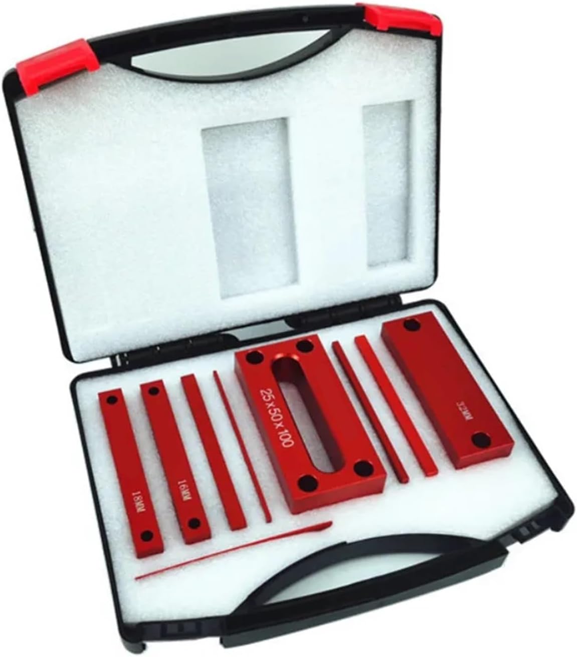 9Pc Metric Setup Blocks Height Gauge Set, Precision Aluminum Setup Bars for Router and Table Saws Woodworking Set Up Precise Measurements