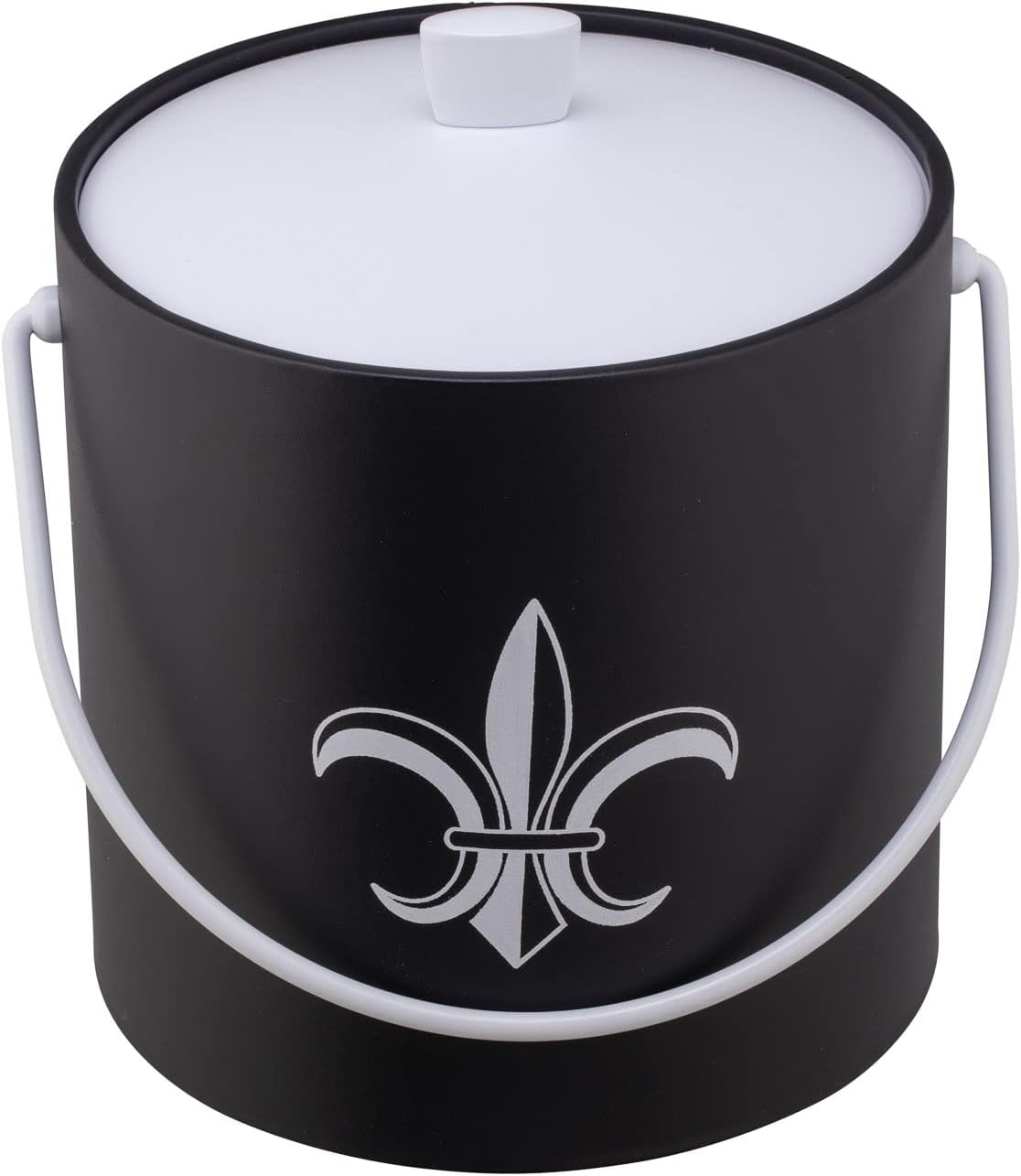Kraftware Collection 3qt, Fleur De Lis, Black Pastimes 3 Quart Ice Bucket