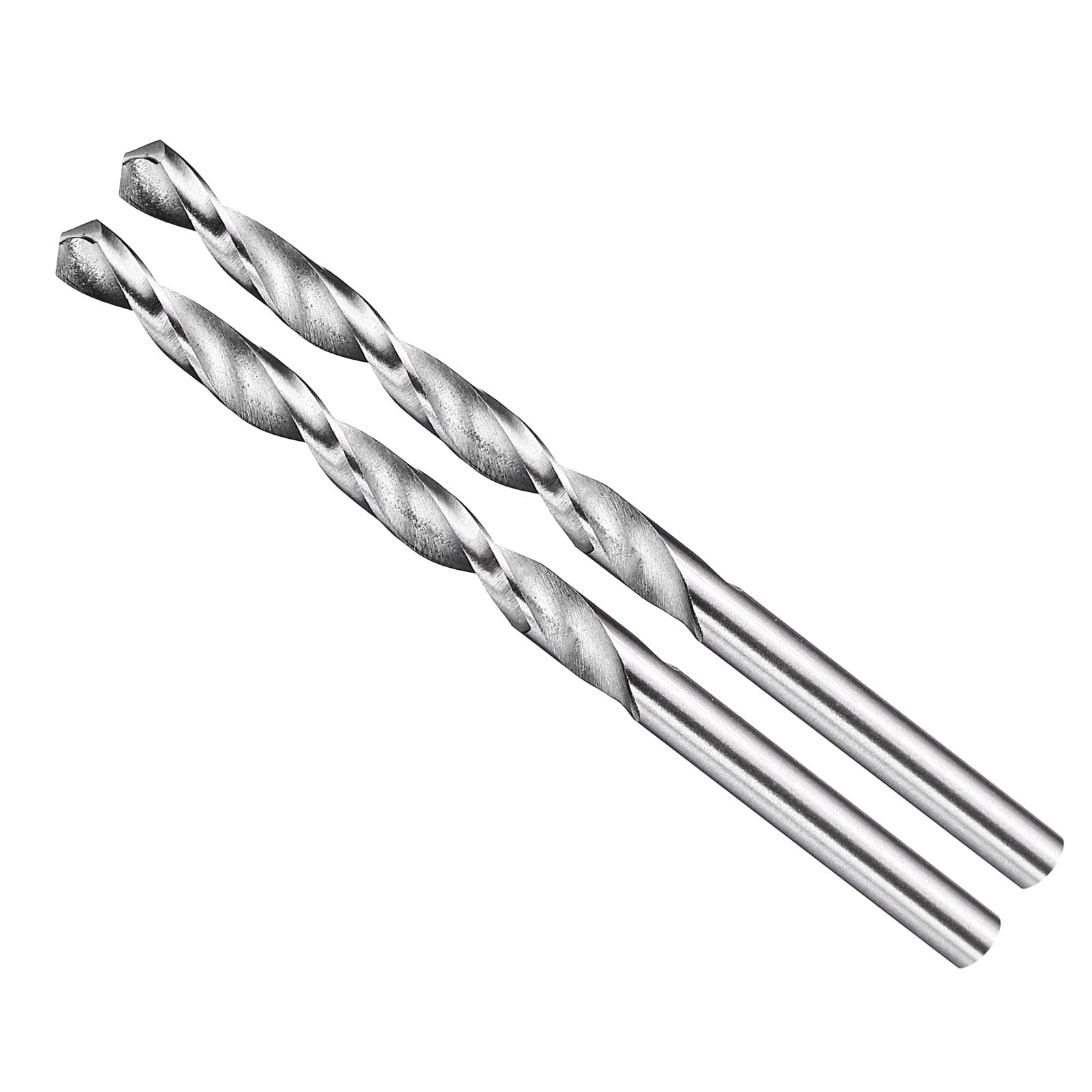 METALLIXITY Drill Bit (4mm) 2Pcs, 4241 High-Speed Steel Straight Shank Uncoated (Bright) 118° for Wood Plastic Iron Copper Aluminum Low Soft Metal — image 1