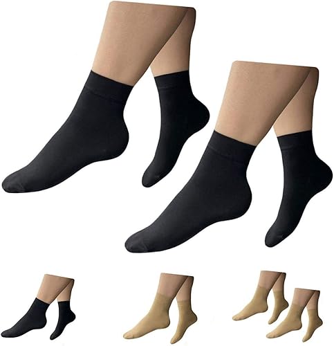 Miniatura 8 de HealthyNees - Tobillera de compresión con puntera cerrada de 15 a 20 mmHg, LXL, Beige