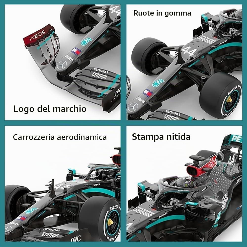 RASTAR Mercedes AMG F1 W11 EQ Performance 2.4GHz RC Car - Licenza ufficiale Mercedes Benz Racing Toy Model Car, regali per bambini ragazzi