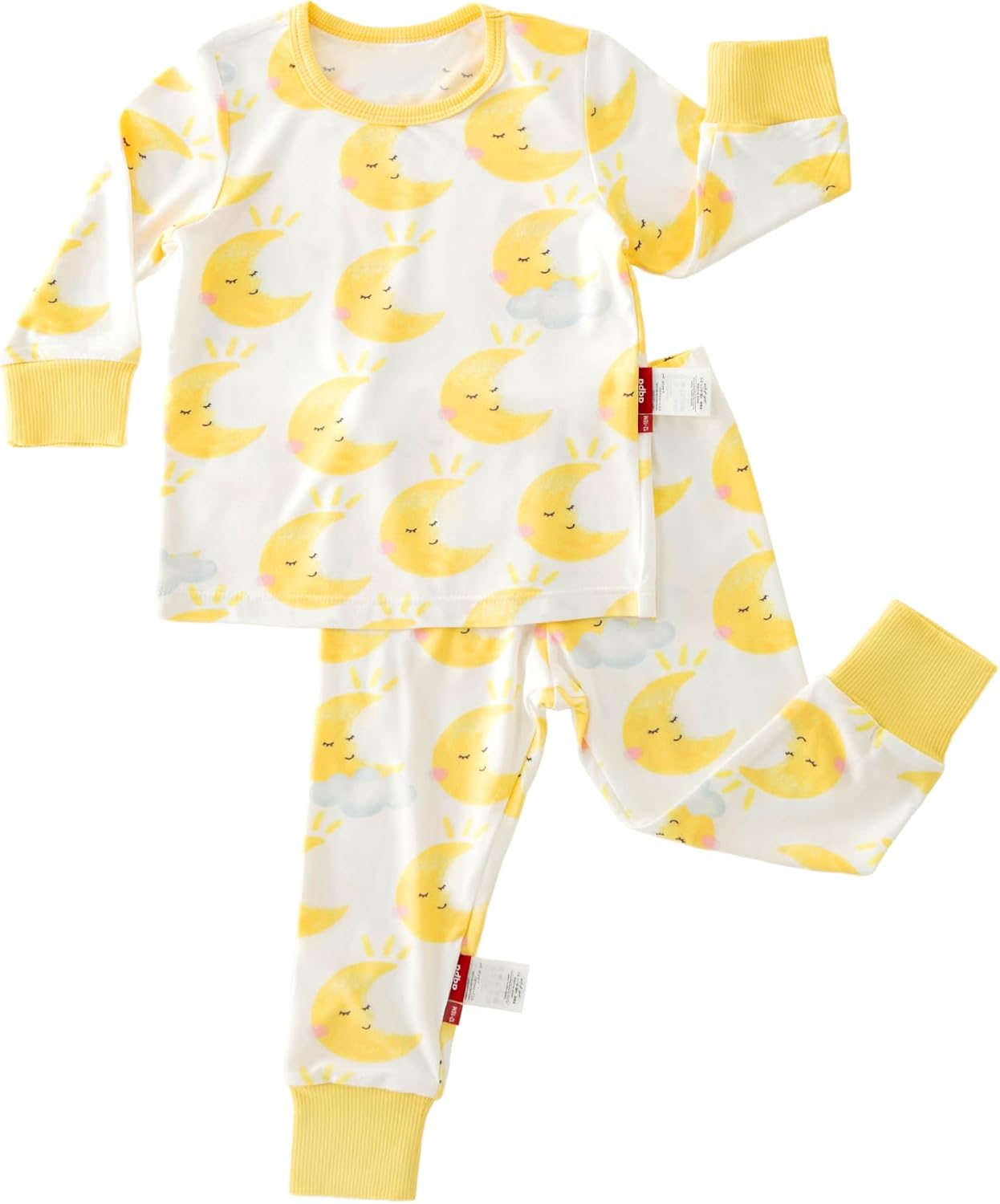 Two-Piece Pajama Set for Boys & Girls, Bamboo Viscose Pajama Set for Toddlers
