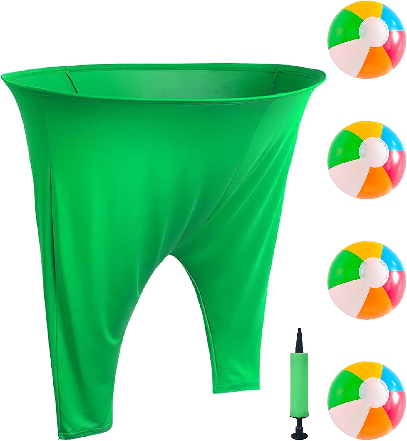 Granny Pants Yard Game,Giant Granny Pants Hula Hoop Game,with 4 Bouncy Balls and 1 Air Pump, for Family Reunions, Birthdays, and Various Outdoor Activities