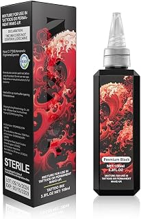 Tattoo Ink Premium Black Tattoo Ink Perfect for Shading and Lining Smooth Consistent Pigment Tattoo Color for Beginners Premium Black