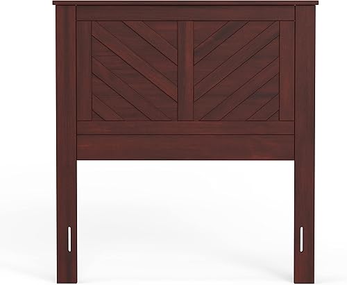 Miniatura 9 de Glenwillow Home LaFerme - Cabecero de madera con panel en color cerezo, tamaño matrimonial