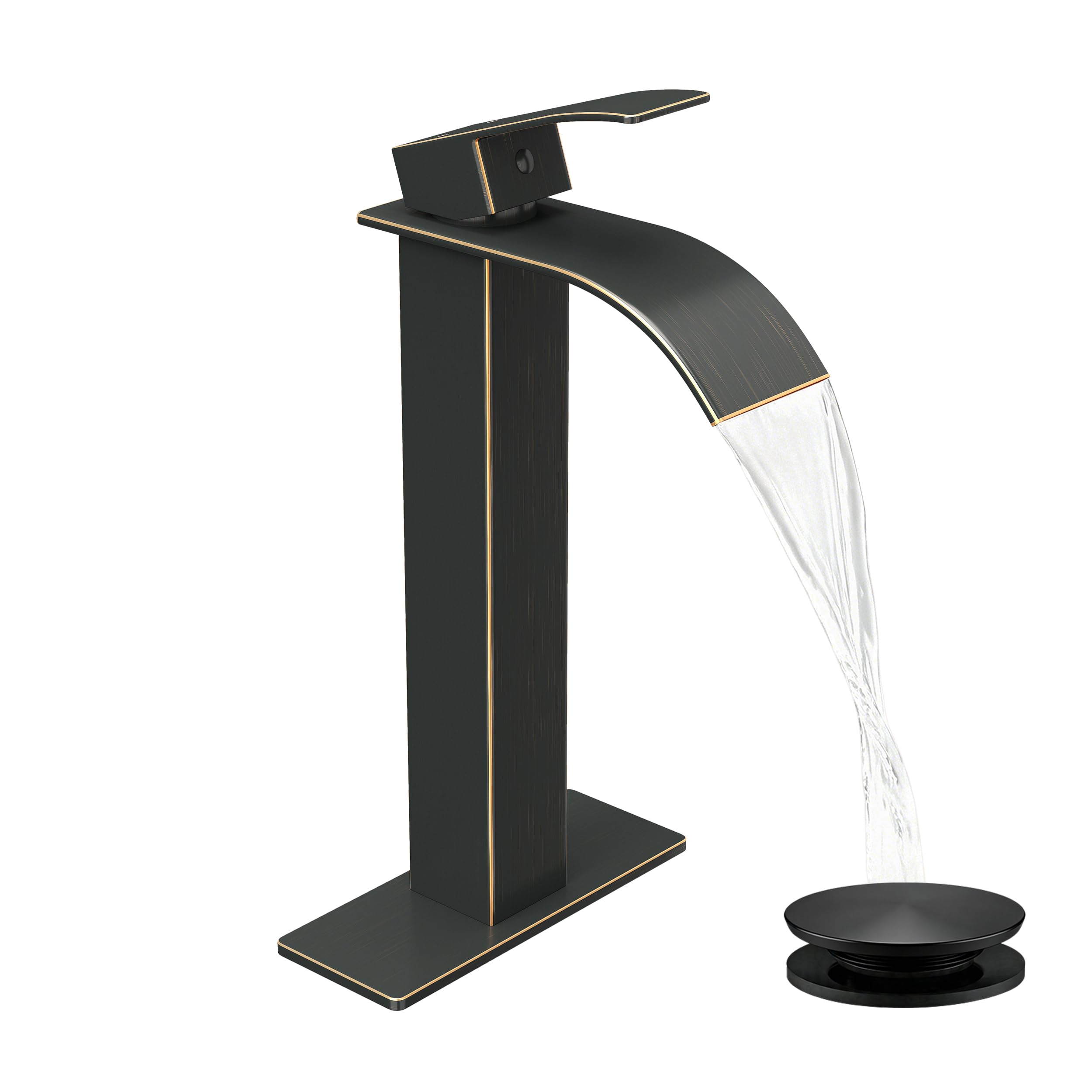 Fransiton Tall Vessel Single Handle Bathroom Sink Faucet Oil Rubbed Bronze