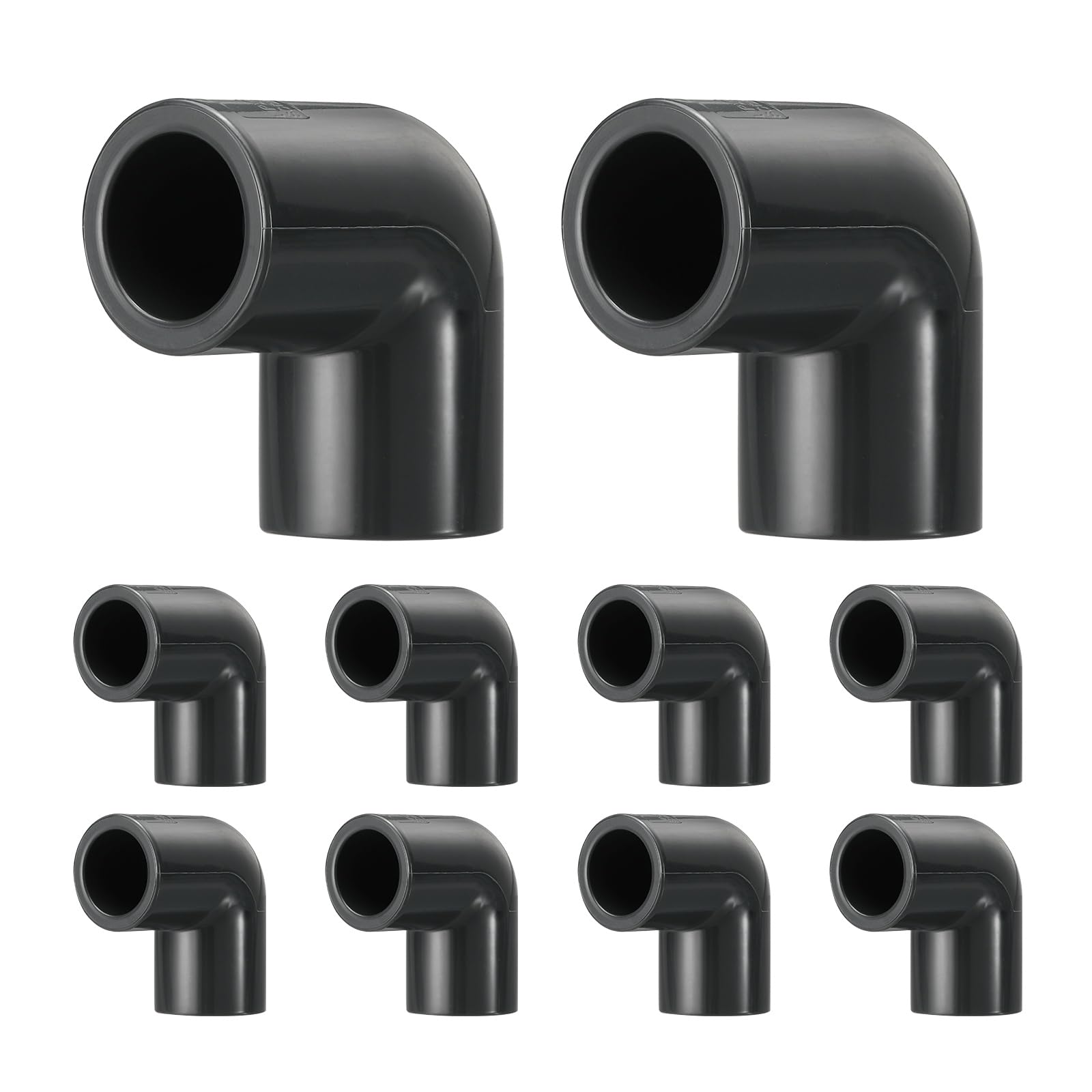 Raccord coudé en PVC 90 degrés SCH80 DTGN 1 1/2 pouce pour meuble et serre x10