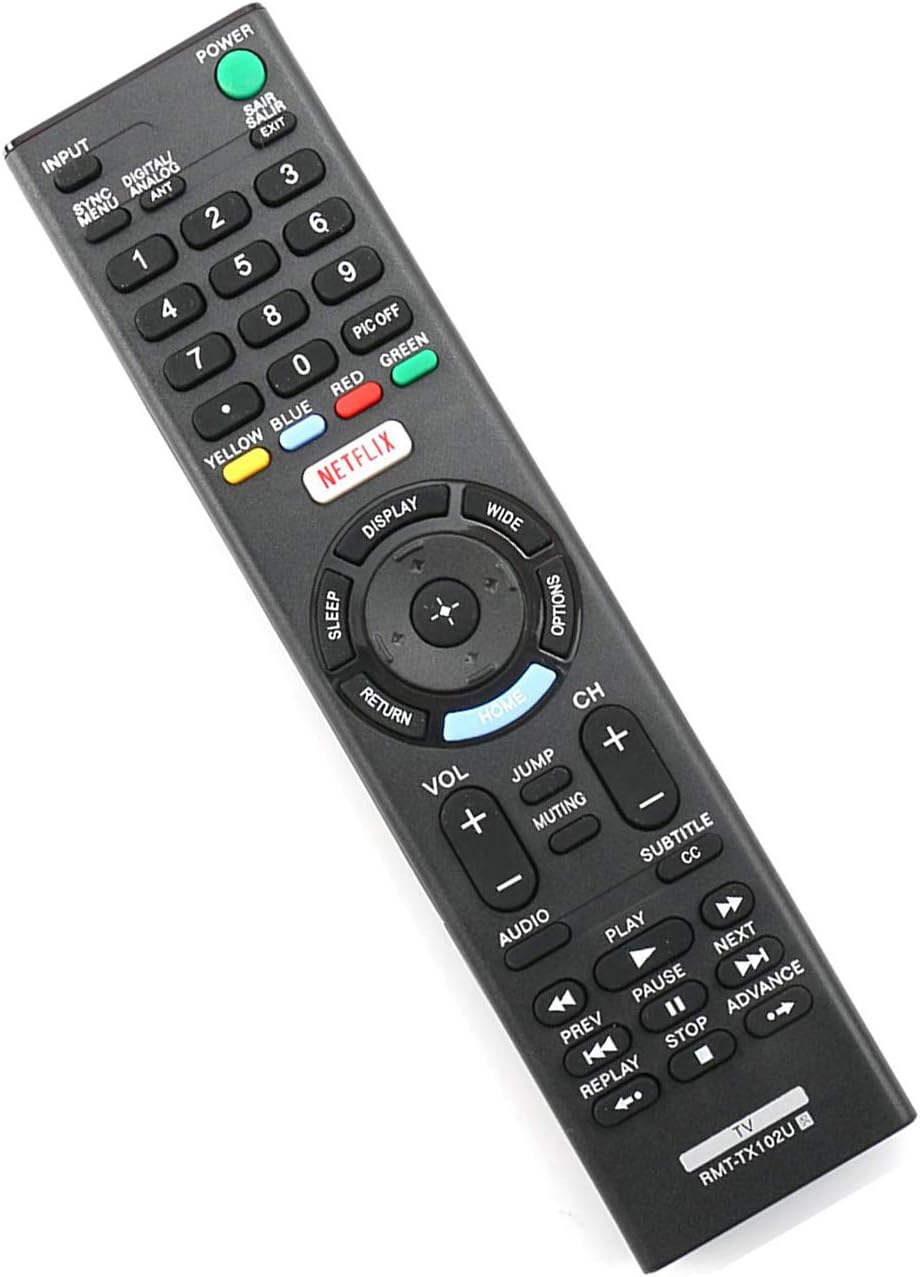 VINABTY RMT-TX102D RMTTX102D Vervanging Afstandsbediening voor Sony Smart LED TV KDL-32R40XC KDL-40R45XC KDL-48R55XC KDL-49X8305C KDL-55W805C KDL-65W855C VINABTY RMT-TX102D RMTTX102D Vervanging Afstandsbediening voor Sony Smart LED TV KDL-32R40XC KDL-40R45XC KDL-48R55XC KDL-49X8305C KDL-55W805C KDL-65W855C