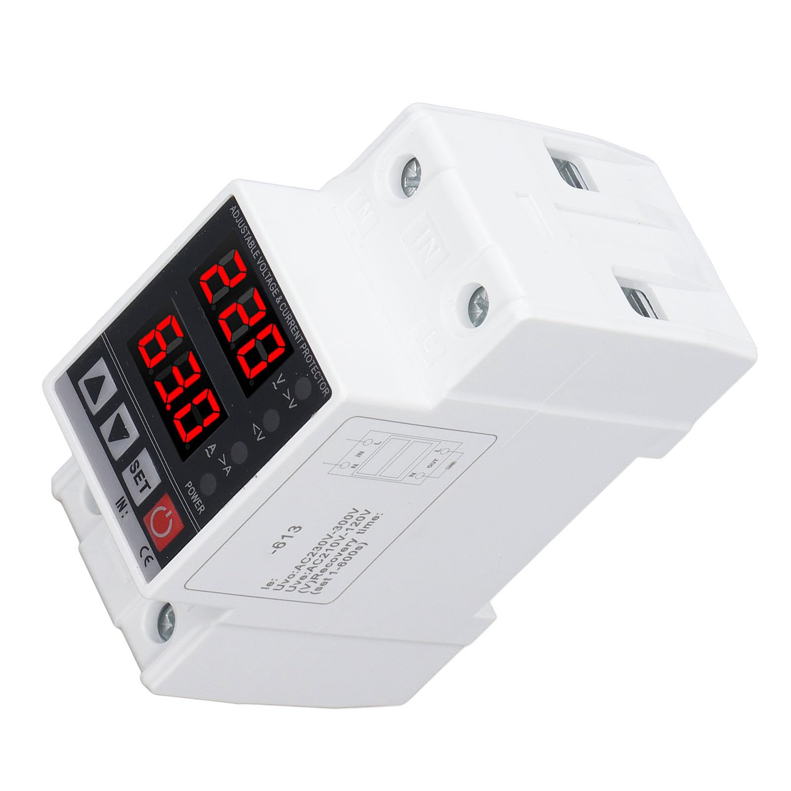 See full amazon price history chart for Over Under Voltage Protector, Voltage Protective Device Digital Display Wide Application Self Resetting Adjustable Easy Installation 220V AC for Electricity (63A) Over Under Voltage Protector, Voltage Protective Device Digital Display Wide Application Self Resetting Adjustable Easy Installation 220V AC for Electricity (63A) (B0CBVQXPDV) Amazon Price History, Amazon Price Tracker