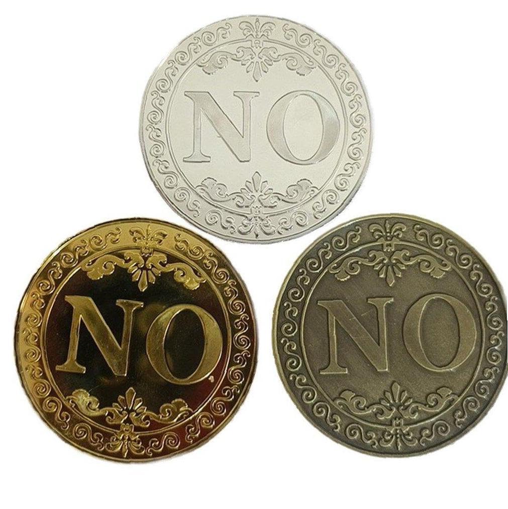 Amazon.co.jp: Yes/no 記念コイン 漆塗り メタル 意思決定用 チャレンジコイン 占いゲームコイン 3個 : ホビー