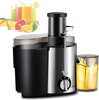 MOTIM Juicer Machine, 800W Centrifugal Juicer Extractor, With Juice Cup For Fruit and Vegetable Juicing,Silver