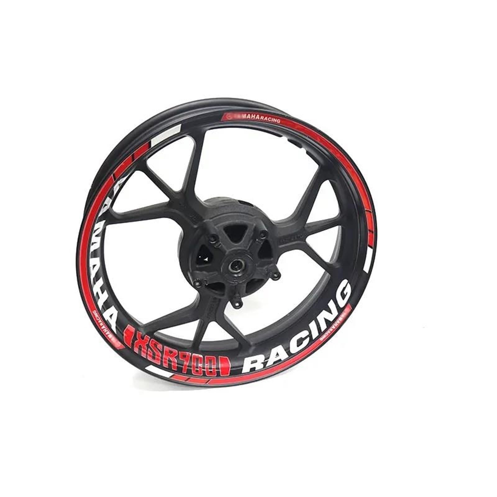 Stickers Motorcycle Accessories Wheel Stickers Reflective Decals Rims for Yamaha XSR900 Xsr900(Style 2)